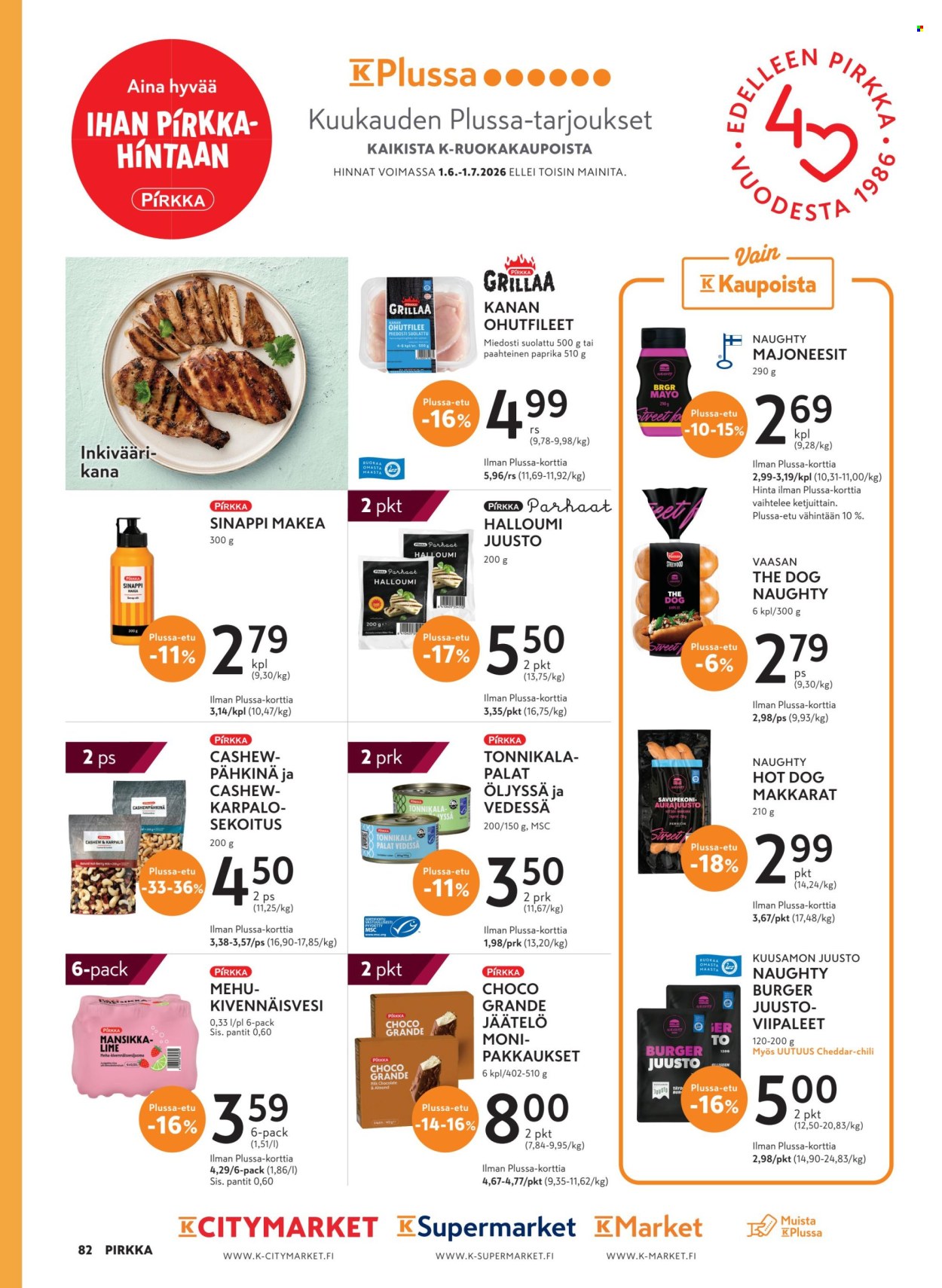 K-citymarket tarjouslehti  - 10.06.2026 - 25.08.2026. Sivu 82