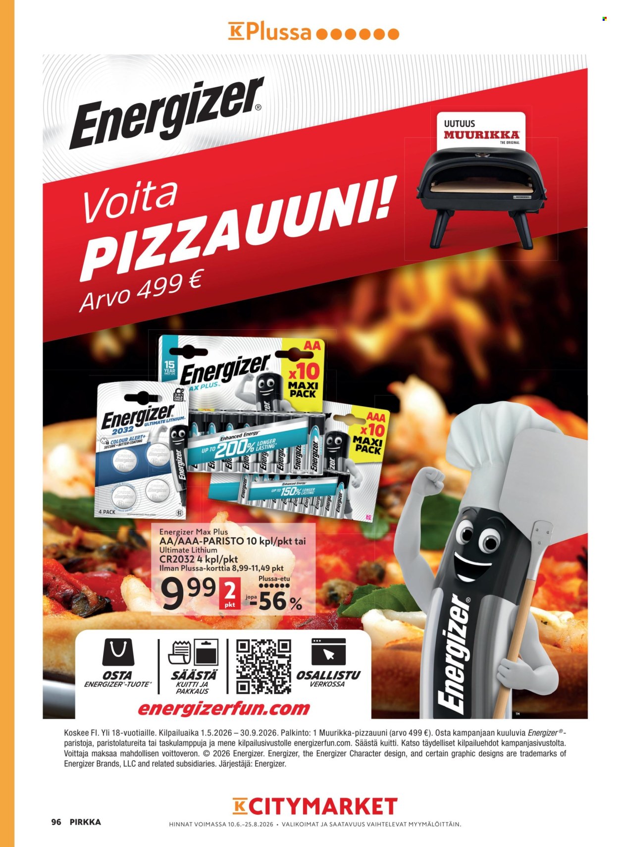K-citymarket tarjouslehti  - 10.06.2026 - 25.08.2026. Sivu 96