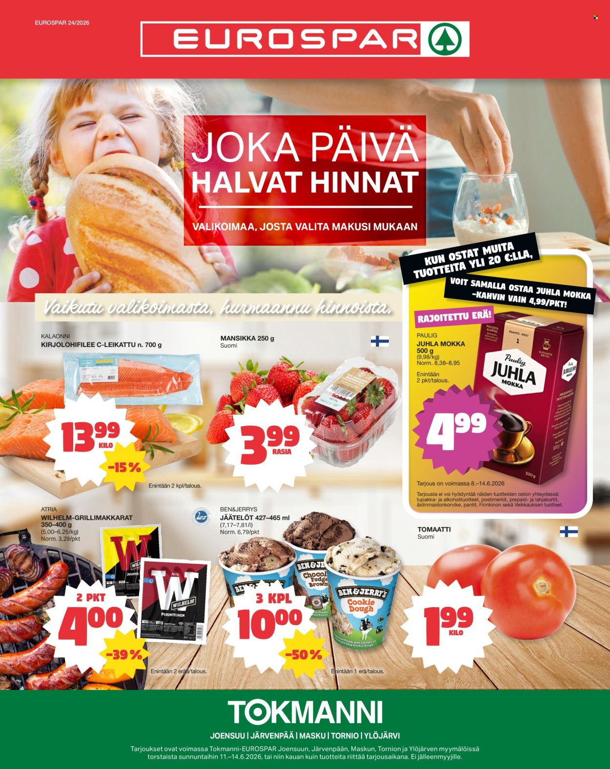 Tokmanni tarjouslehti  - 11.06.2026 - 14.06.2026. Sivu 1