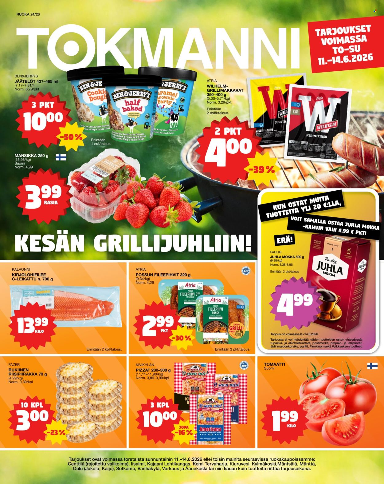 Tokmanni tarjouslehti  - 11.06.2026 - 14.06.2026. Sivu 1