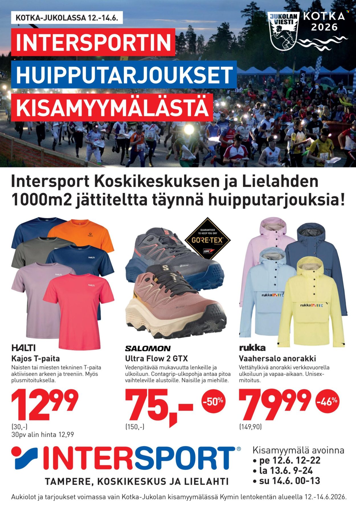 Intersport tarjouslehti  - 12.06.2026 - 14.06.2026. Sivu 1
