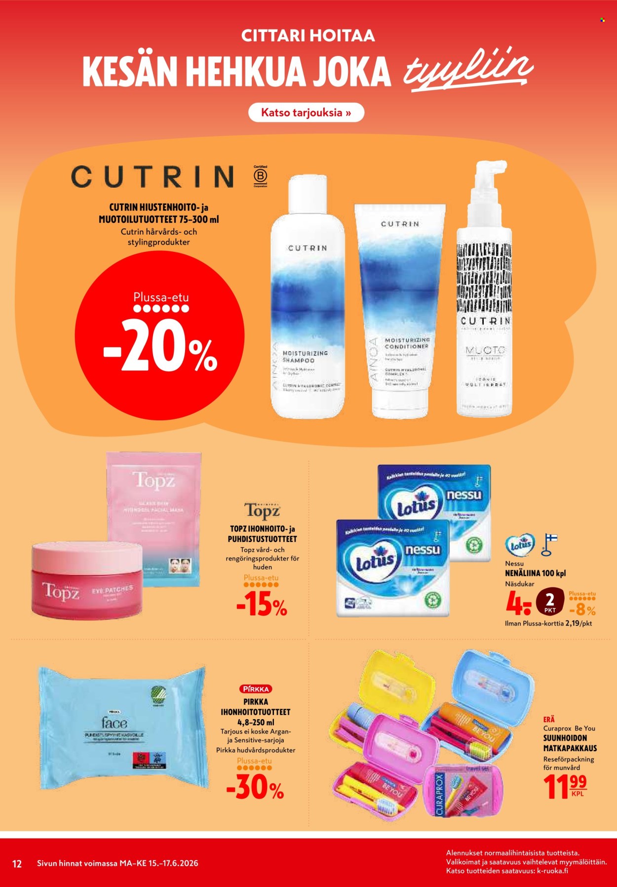 K-citymarket tarjouslehti  - 15.06.2026 - 17.06.2026. Sivu 12