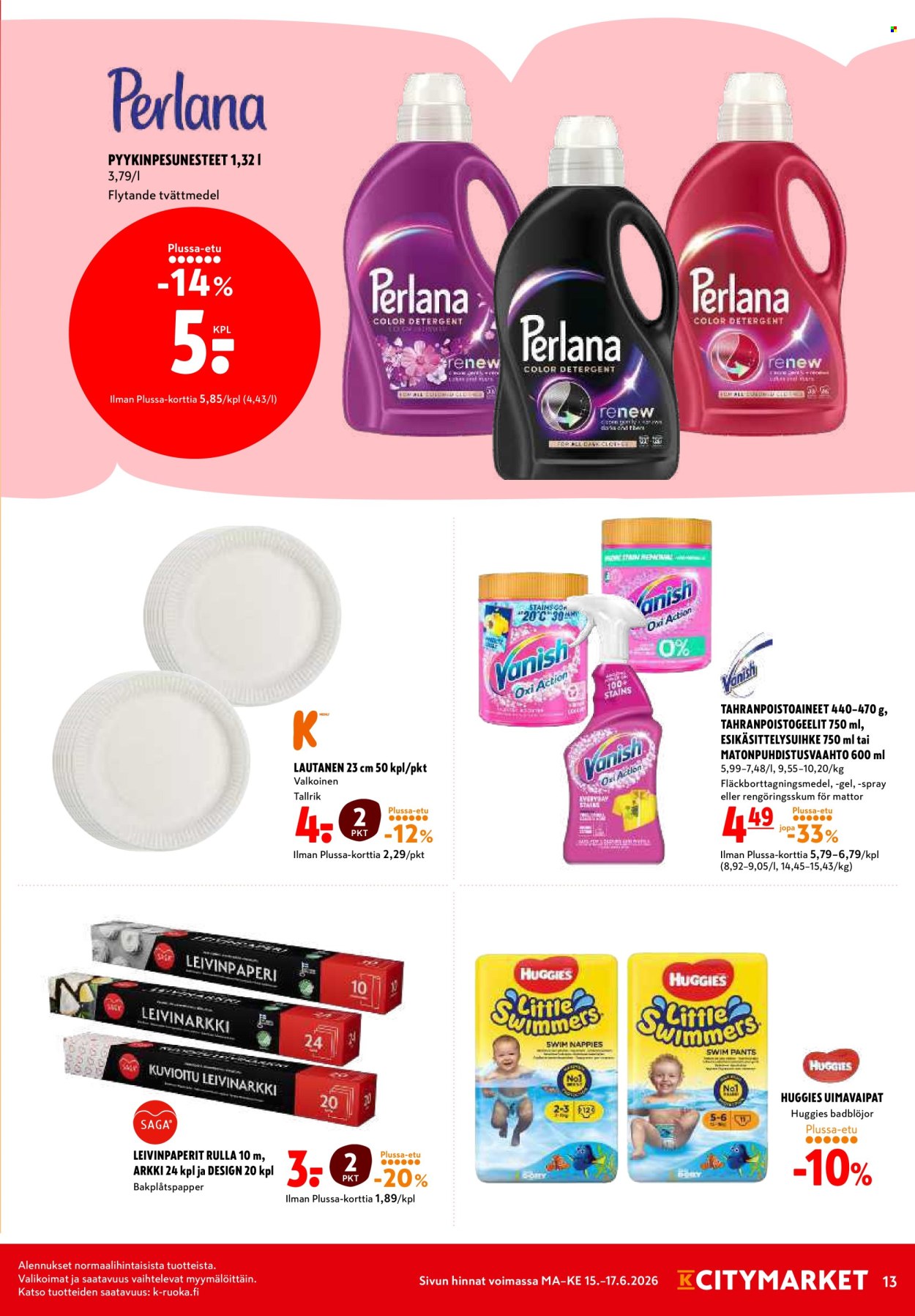 K-citymarket tarjouslehti  - 15.06.2026 - 17.06.2026. Sivu 13