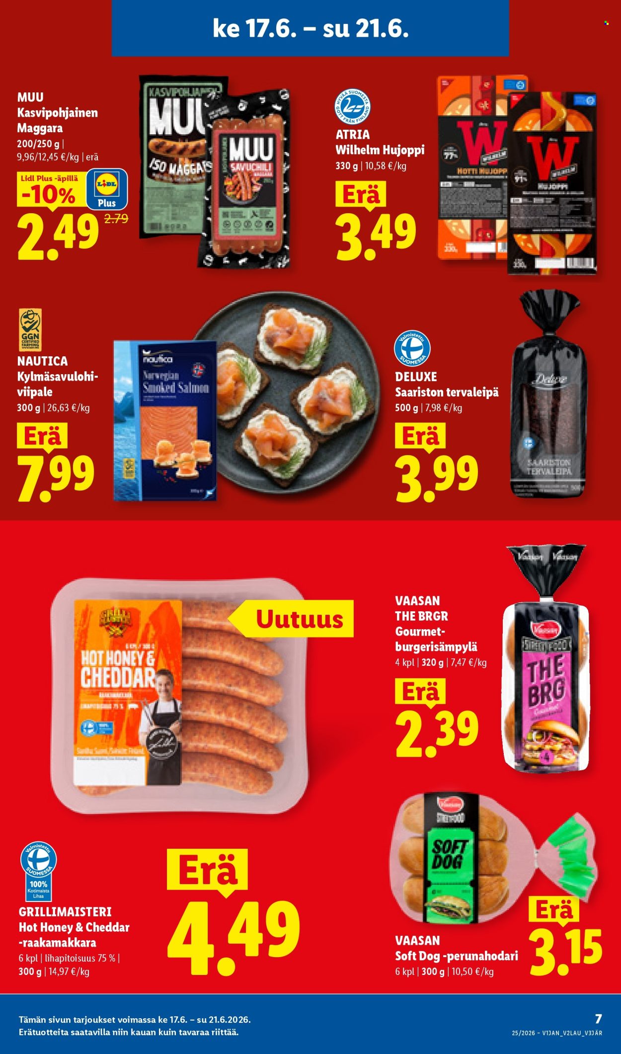 Lidl tarjouslehti  - 17.06.2026 - 24.06.2026. Sivu 7