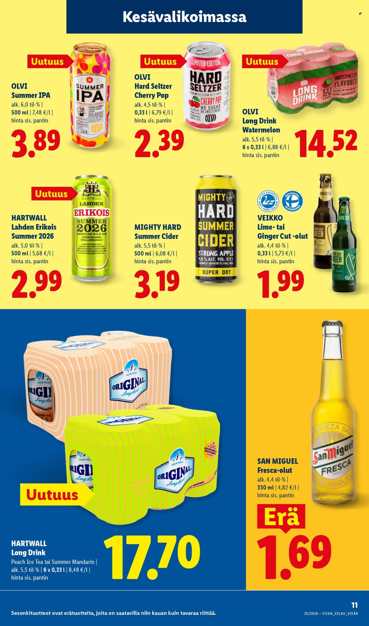 Lidl tarjouslehti  - 17.06.2026 - 24.06.2026. Sivu 11