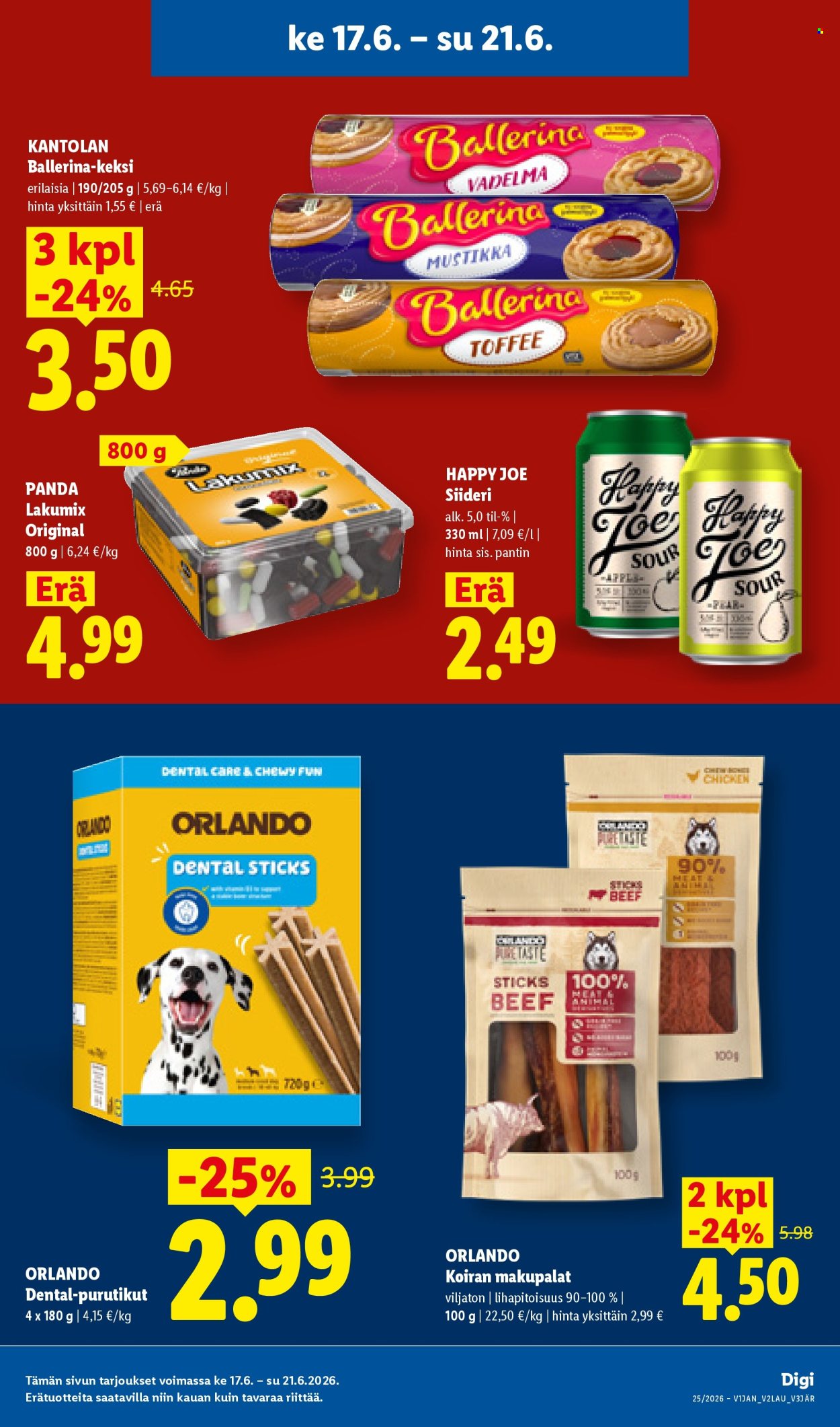 Lidl tarjouslehti  - 17.06.2026 - 24.06.2026. Sivu 12