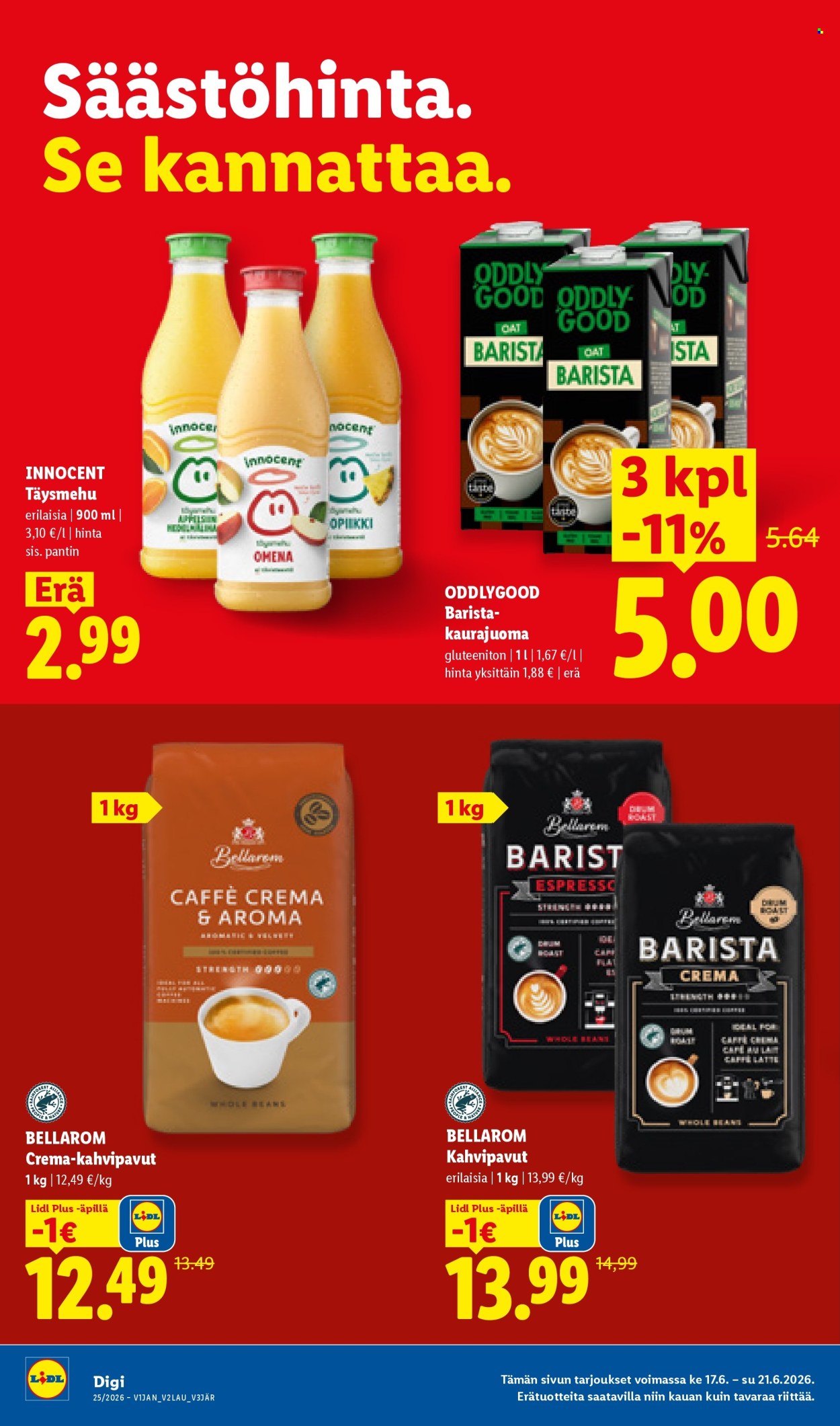 Lidl tarjouslehti  - 17.06.2026 - 24.06.2026. Sivu 13