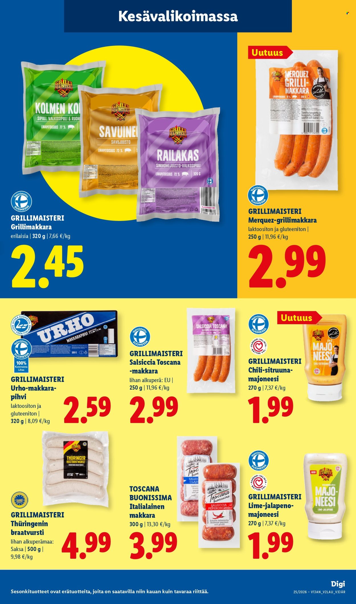 Lidl tarjouslehti  - 17.06.2026 - 24.06.2026. Sivu 15