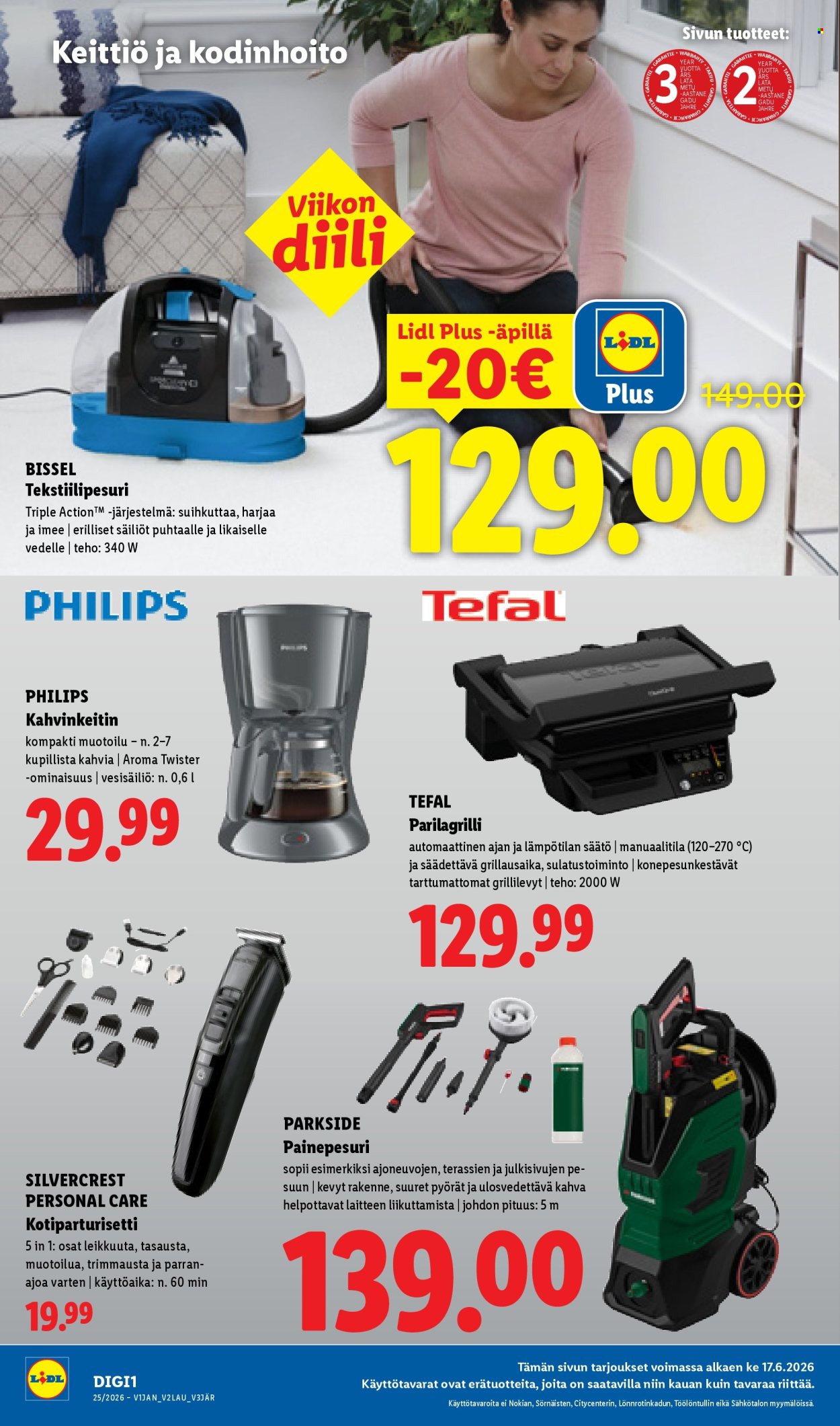Lidl tarjouslehti  - 17.06.2026 - 24.06.2026. Sivu 17