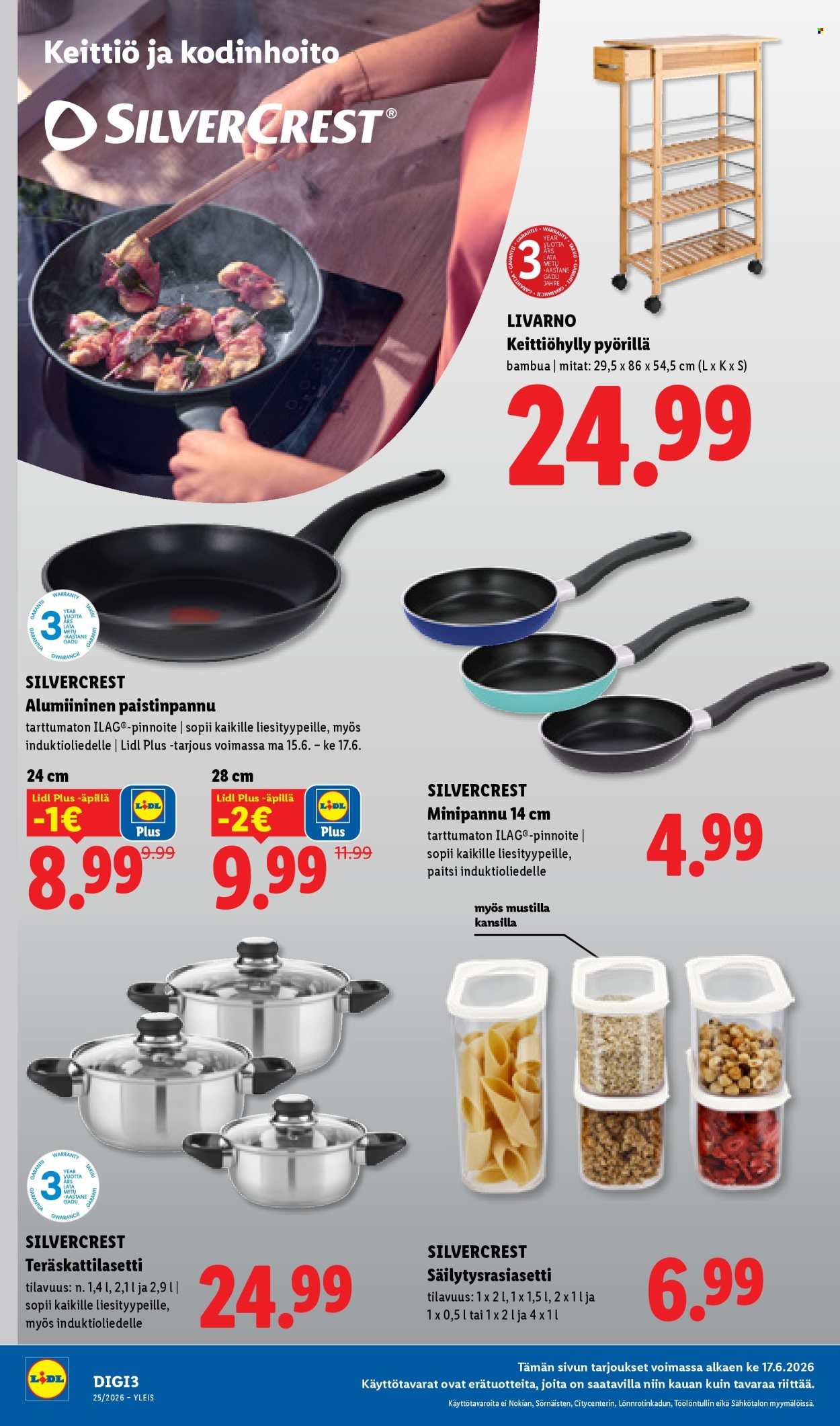 Lidl tarjouslehti  - 17.06.2026 - 24.06.2026. Sivu 19