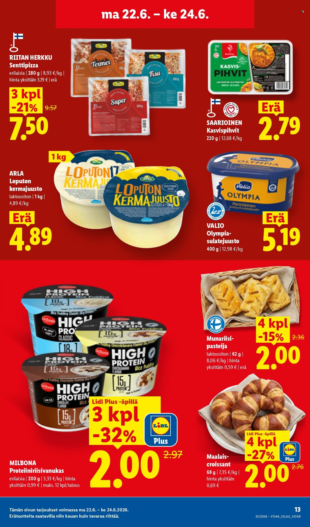 Lidl tarjouslehti  - 17.06.2026 - 24.06.2026. Sivu 25