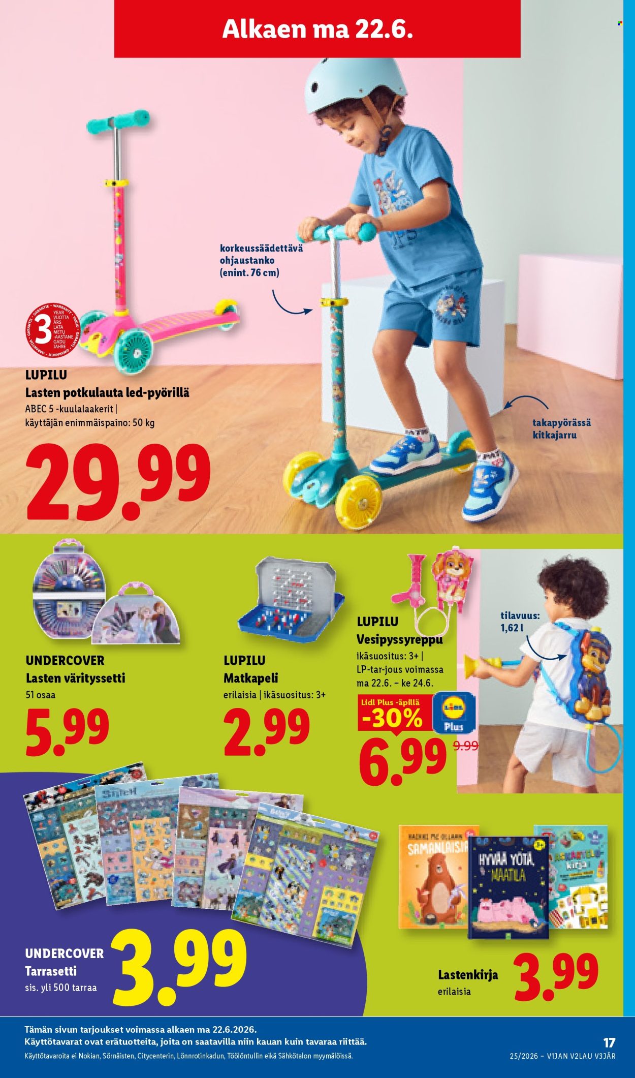 Lidl tarjouslehti  - 17.06.2026 - 24.06.2026. Sivu 29