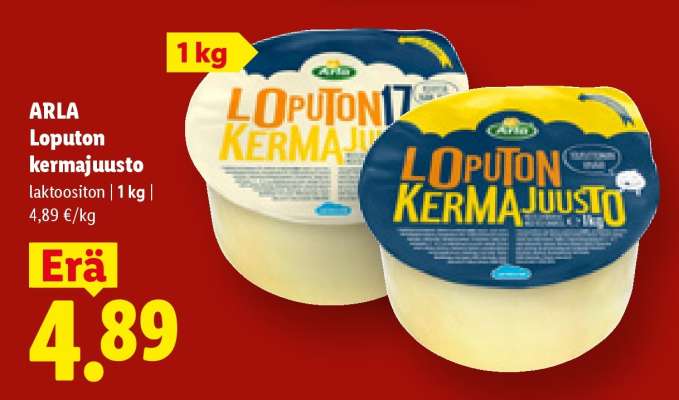Arla Loputon kermajuusto