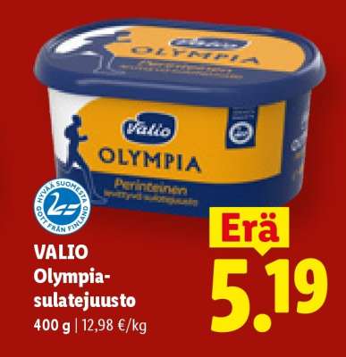Valio Olympia-sulatejuusto
