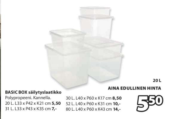 BASIC BOX säilytyslaatikko