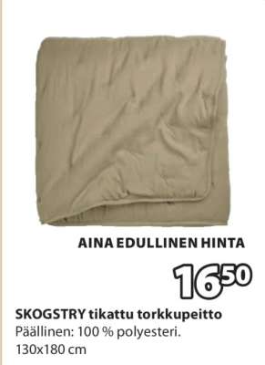 SKOGSTRY tikattu torkkupeitto