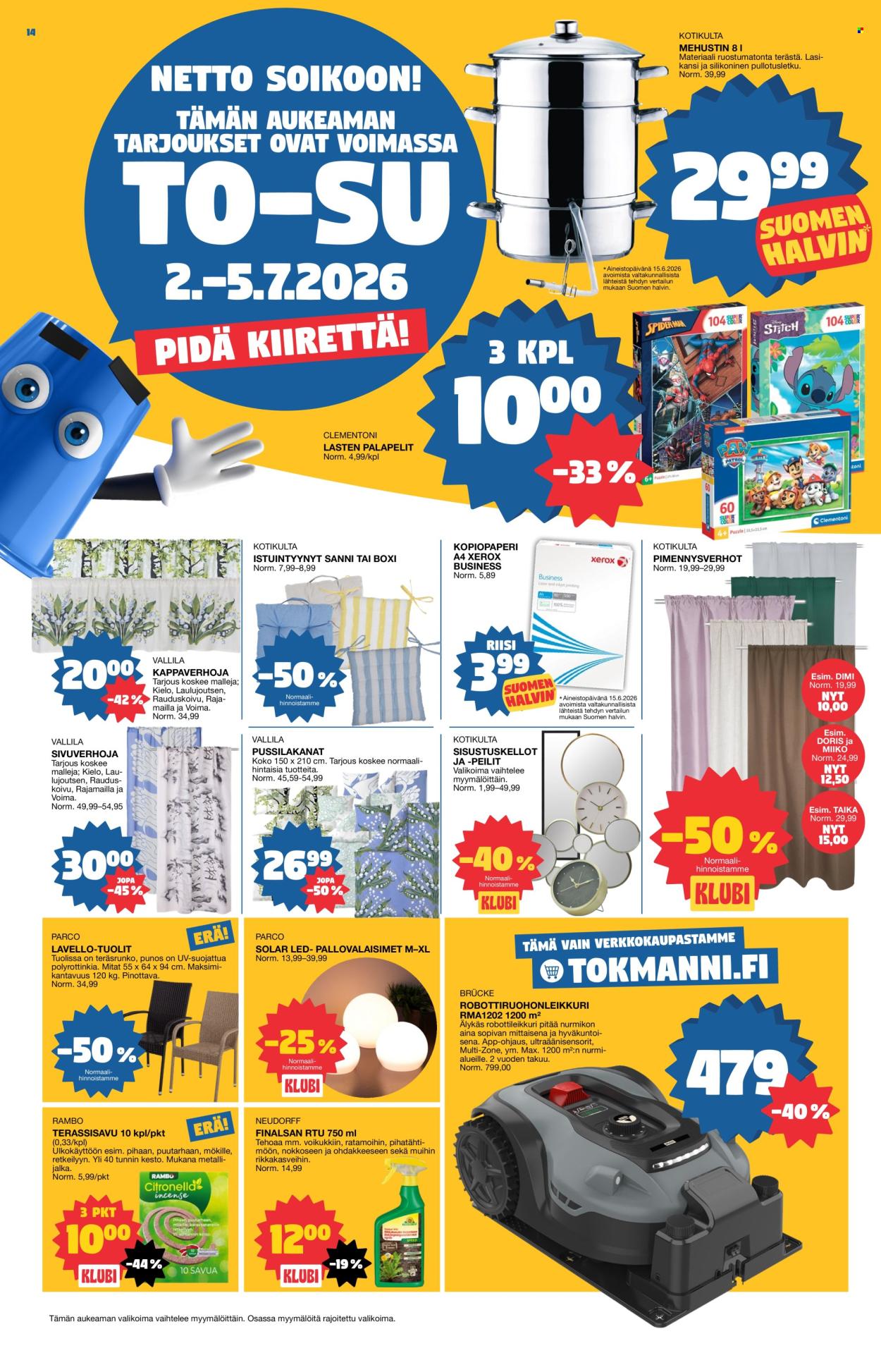 Tokmanni tarjouslehti  - 29.06.2026 - 05.07.2026. Sivu 14