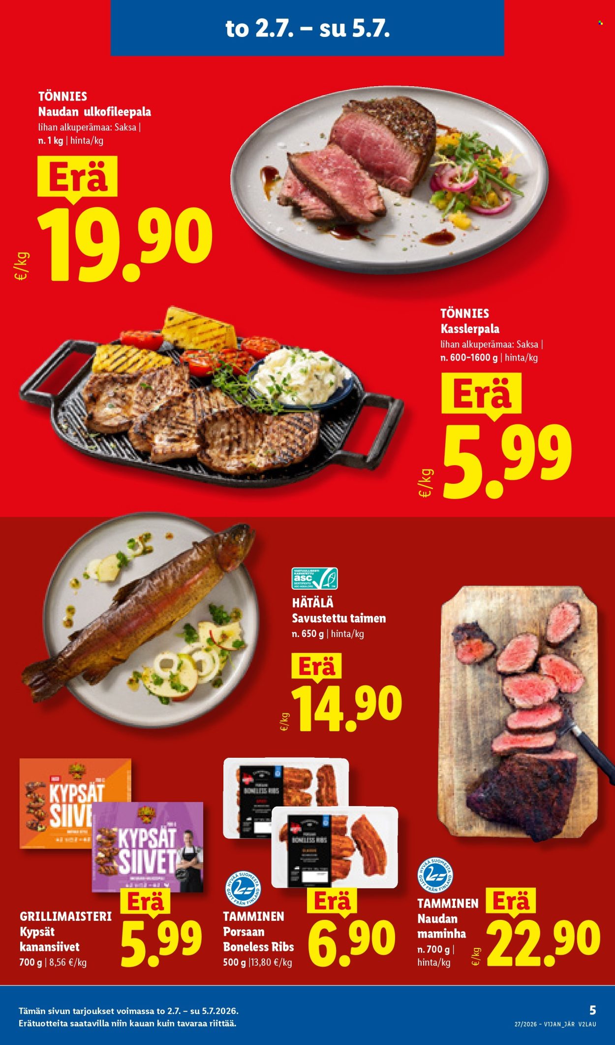 Lidl tarjouslehti  - 02.07.2026 - 08.07.2026. Sivu 5