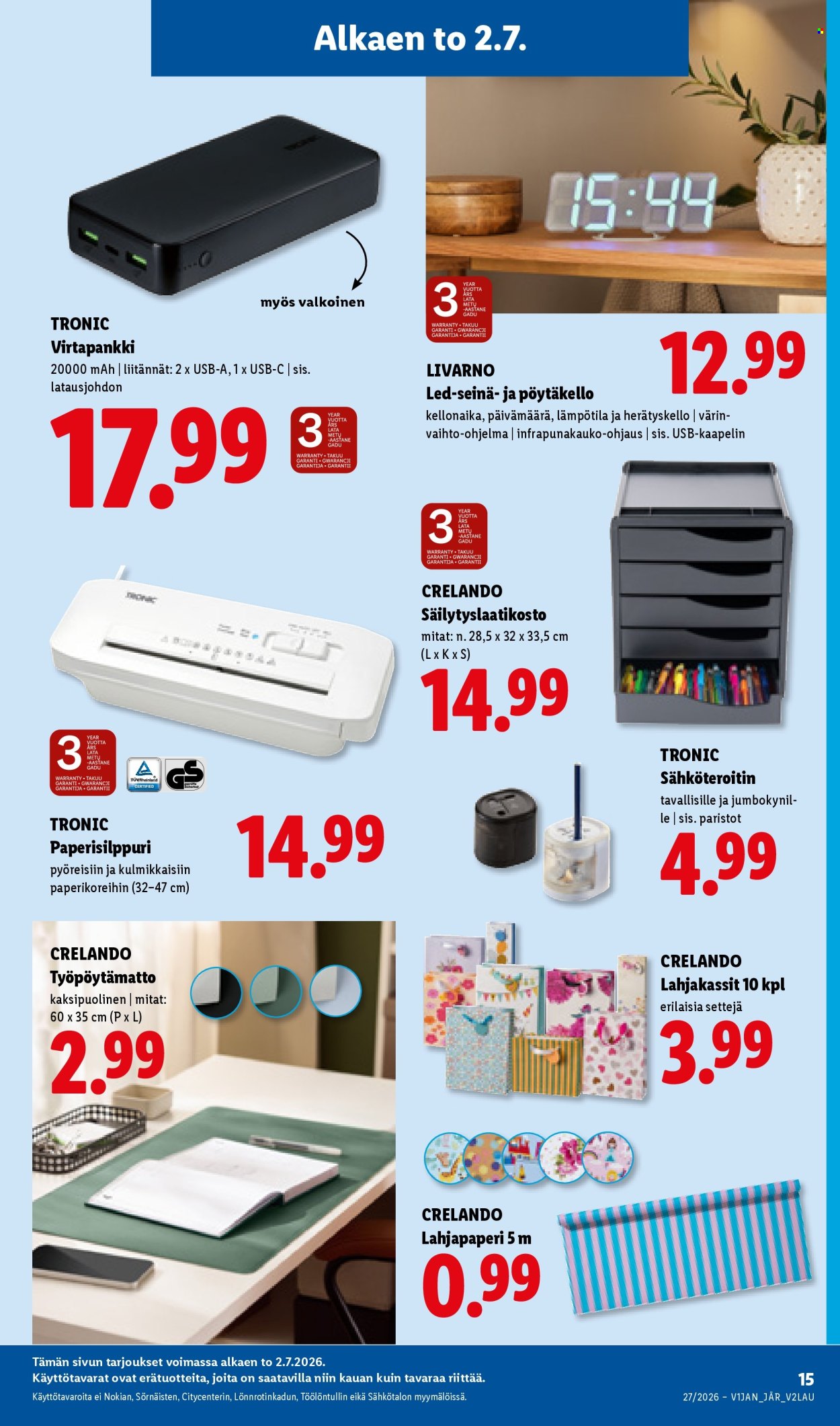 Lidl tarjouslehti  - 02.07.2026 - 08.07.2026. Sivu 21