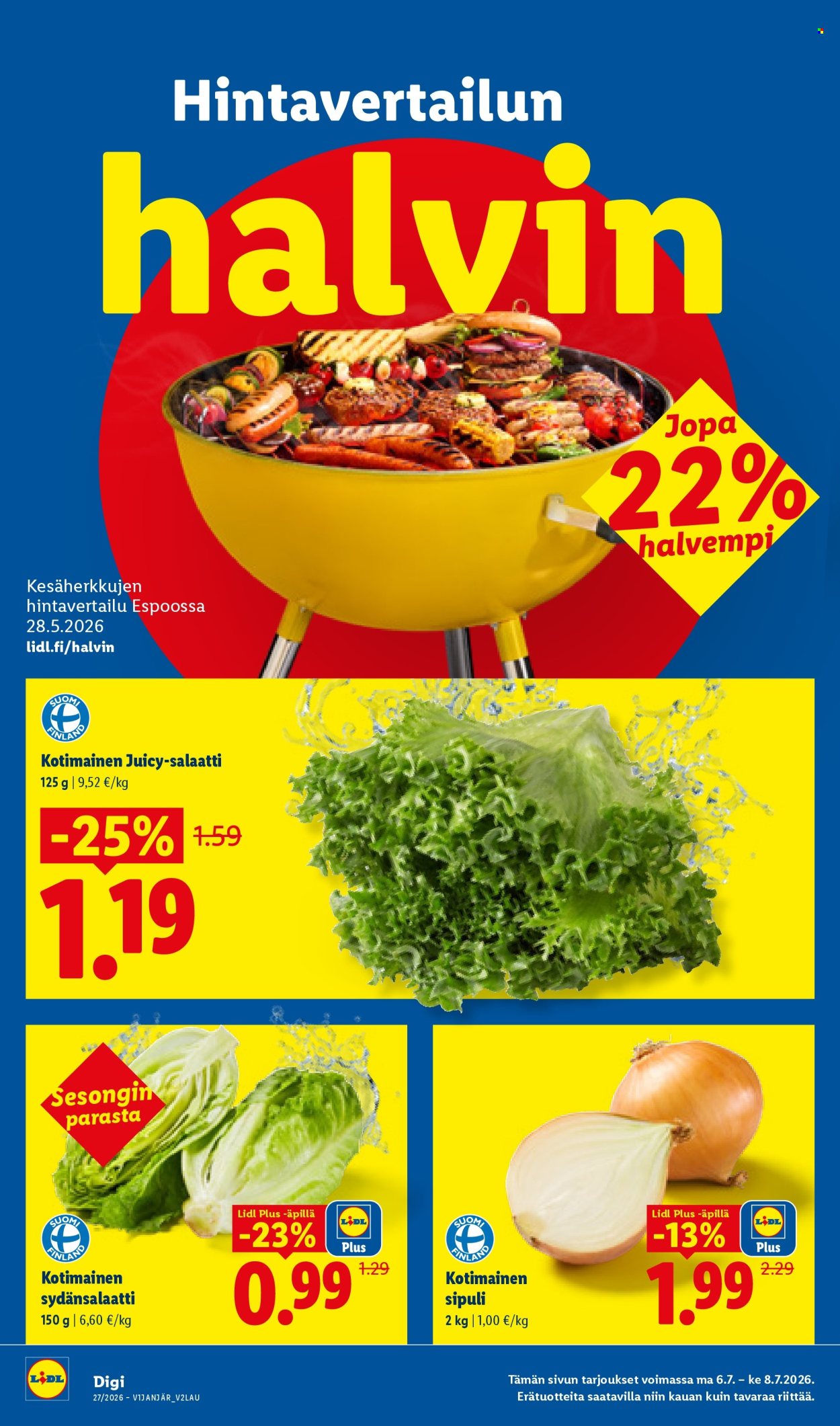 Lidl tarjouslehti  - 02.07.2026 - 08.07.2026. Sivu 23