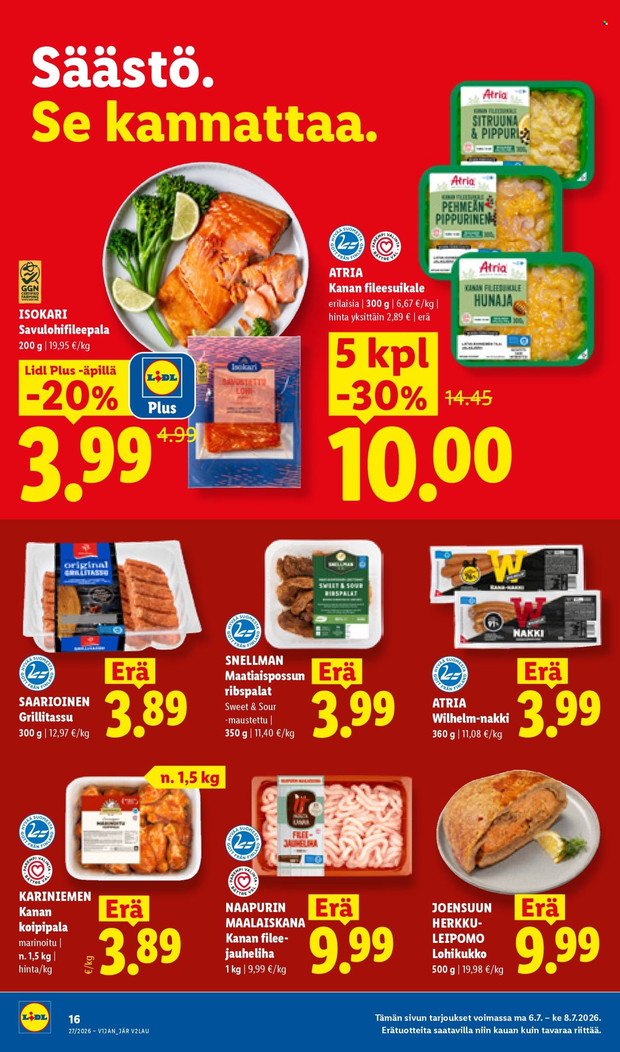 Lidl tarjouslehti  - 02.07.2026 - 08.07.2026. Sivu 25