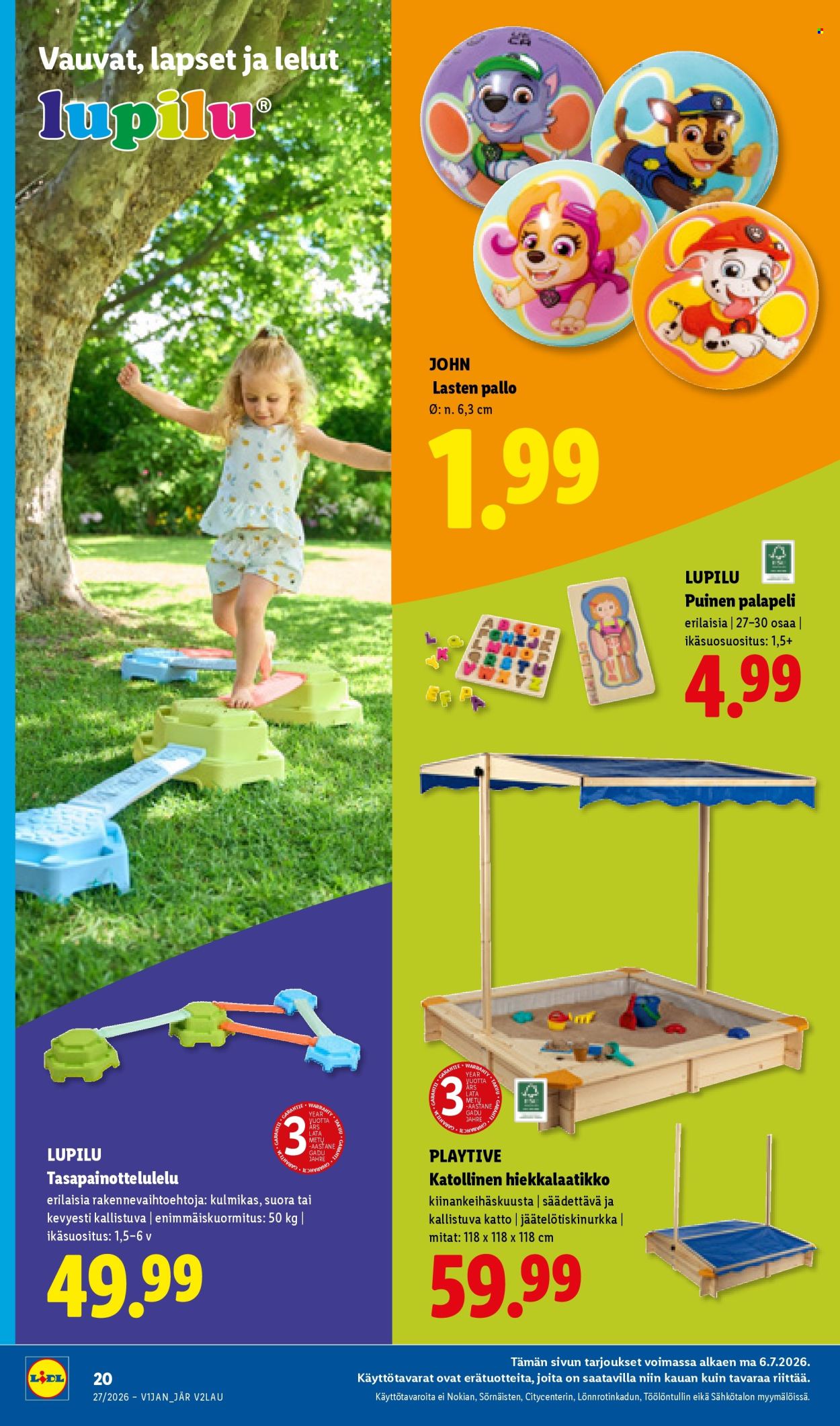 Lidl tarjouslehti  - 02.07.2026 - 08.07.2026. Sivu 29