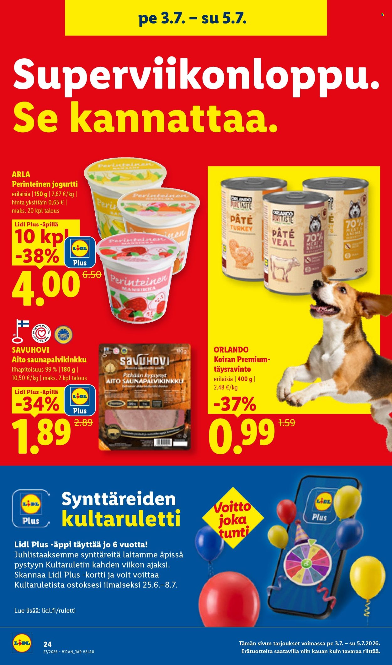 Lidl tarjouslehti  - 02.07.2026 - 08.07.2026. Sivu 33