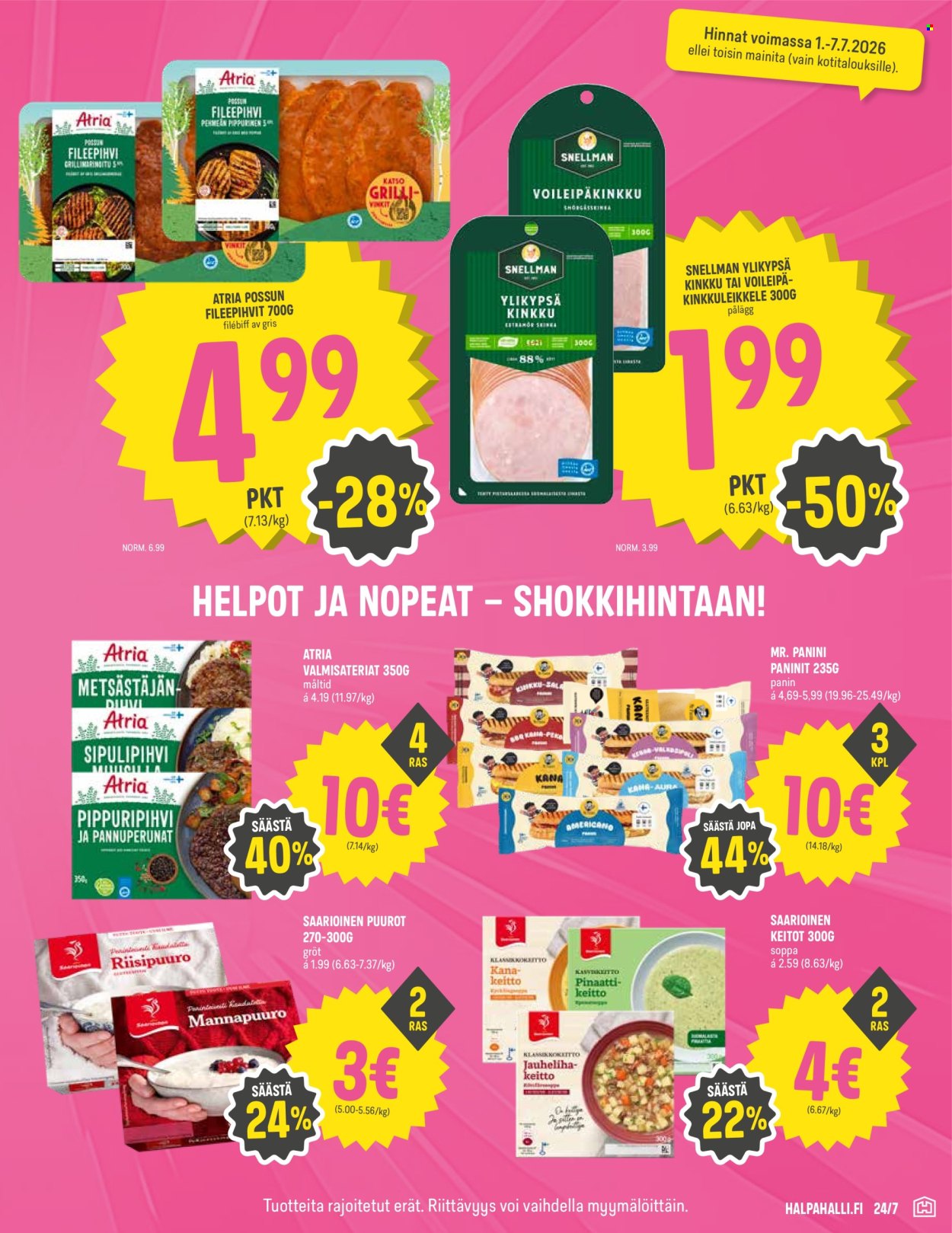 HalpaHalli tarjouslehti  - 01.07.2026 - 07.07.2026. Sivu 3