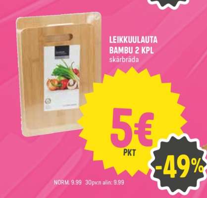LEIKKUULAUTA BAMBU 2 KPL