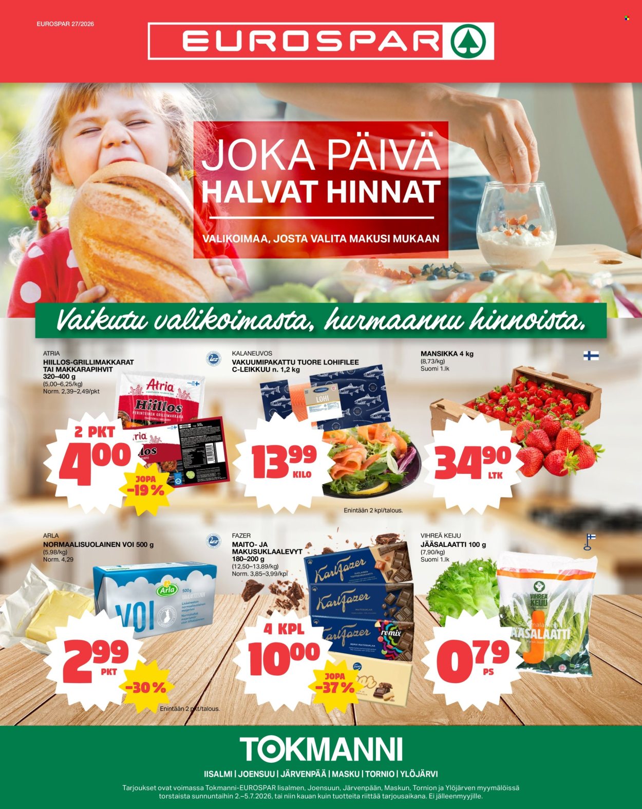 Tokmanni tarjouslehti  - 02.07.2026 - 05.07.2026. Sivu 1