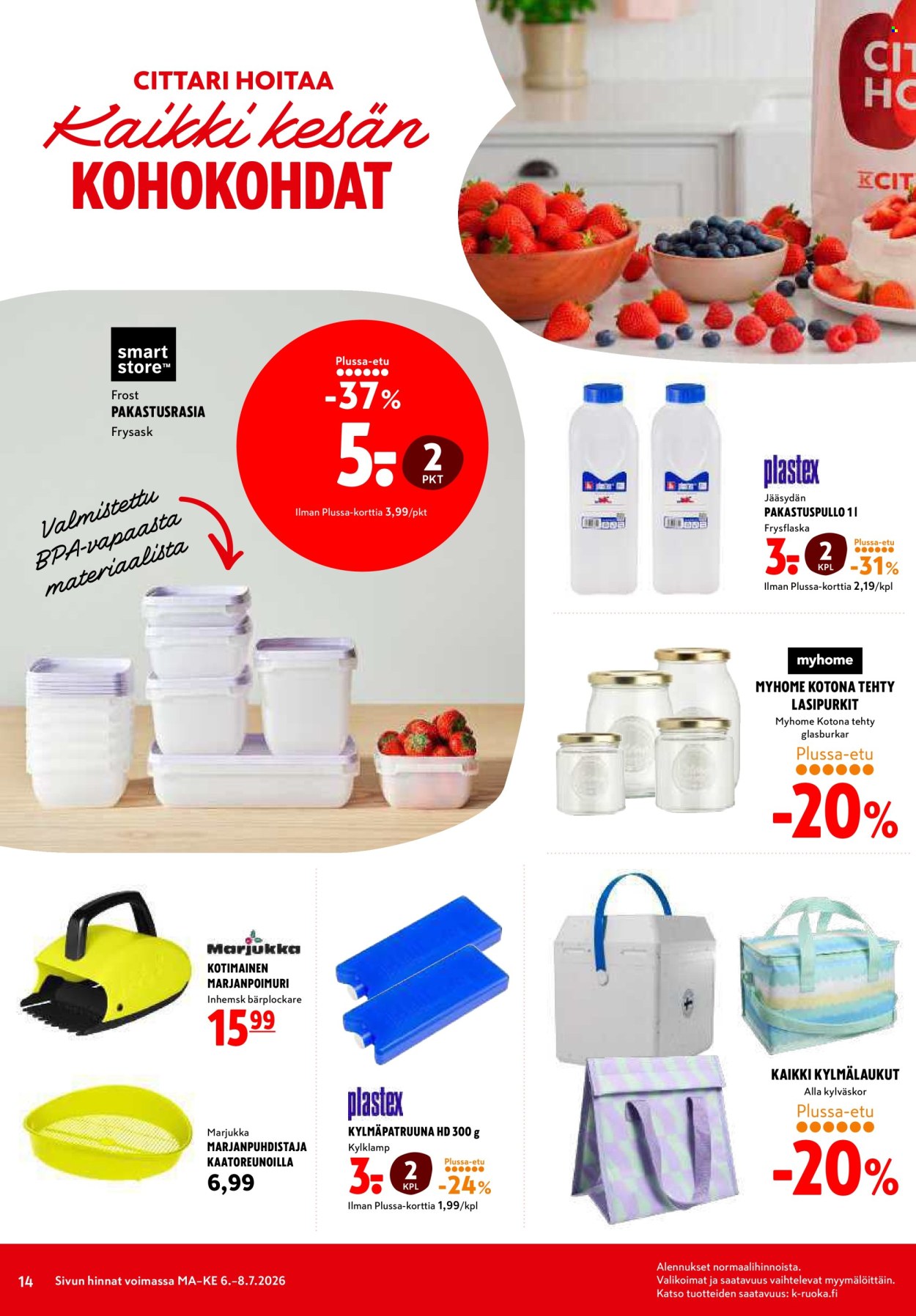 K-citymarket tarjouslehti  - 06.07.2026 - 12.07.2026. Sivu 14