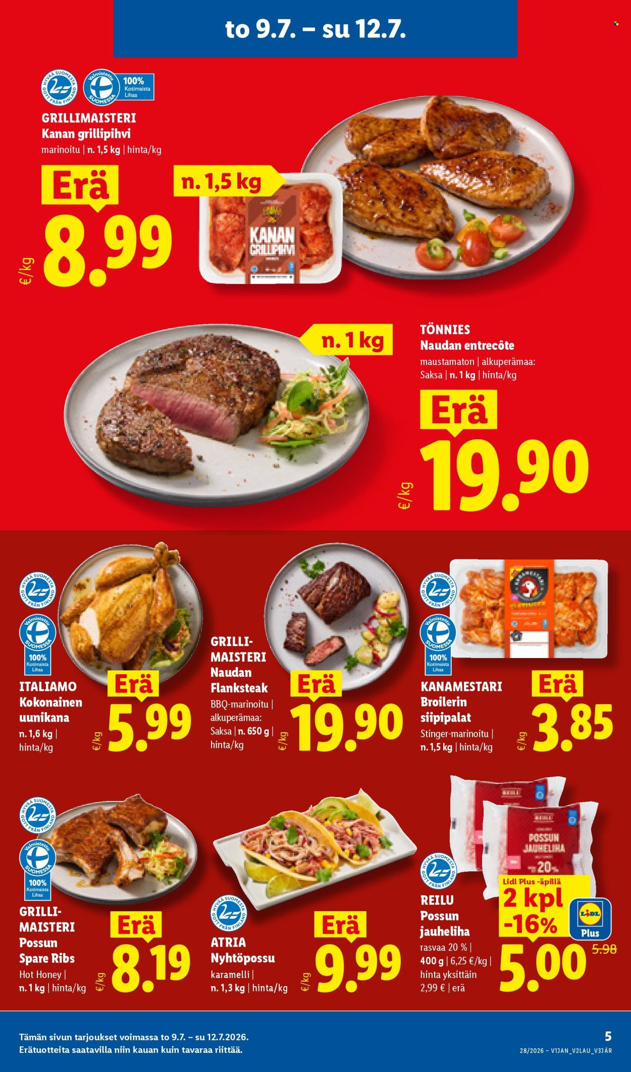 Lidl tarjouslehti  - 09.07.2026 - 15.07.2026. Sivu 5