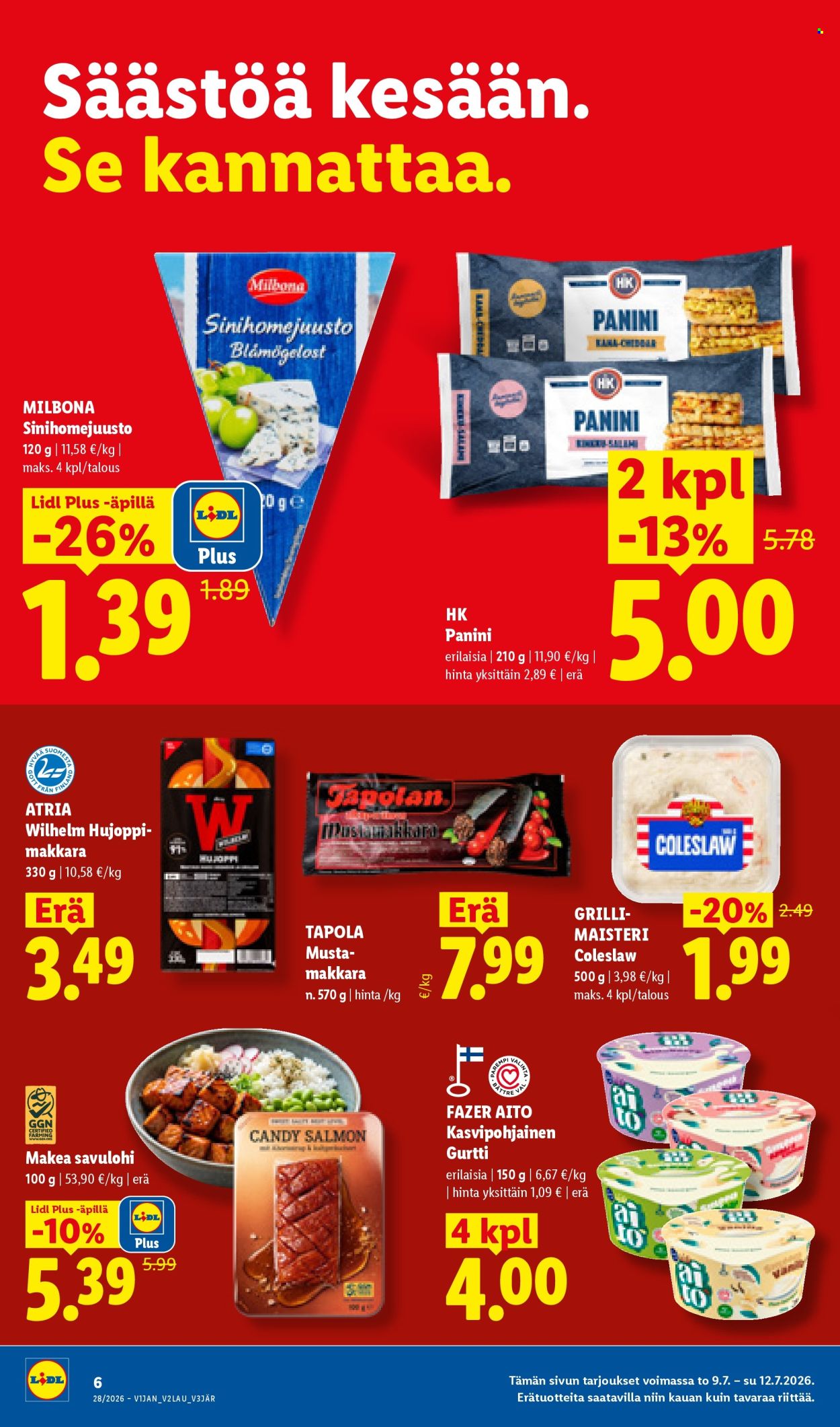 Lidl tarjouslehti  - 09.07.2026 - 15.07.2026. Sivu 6
