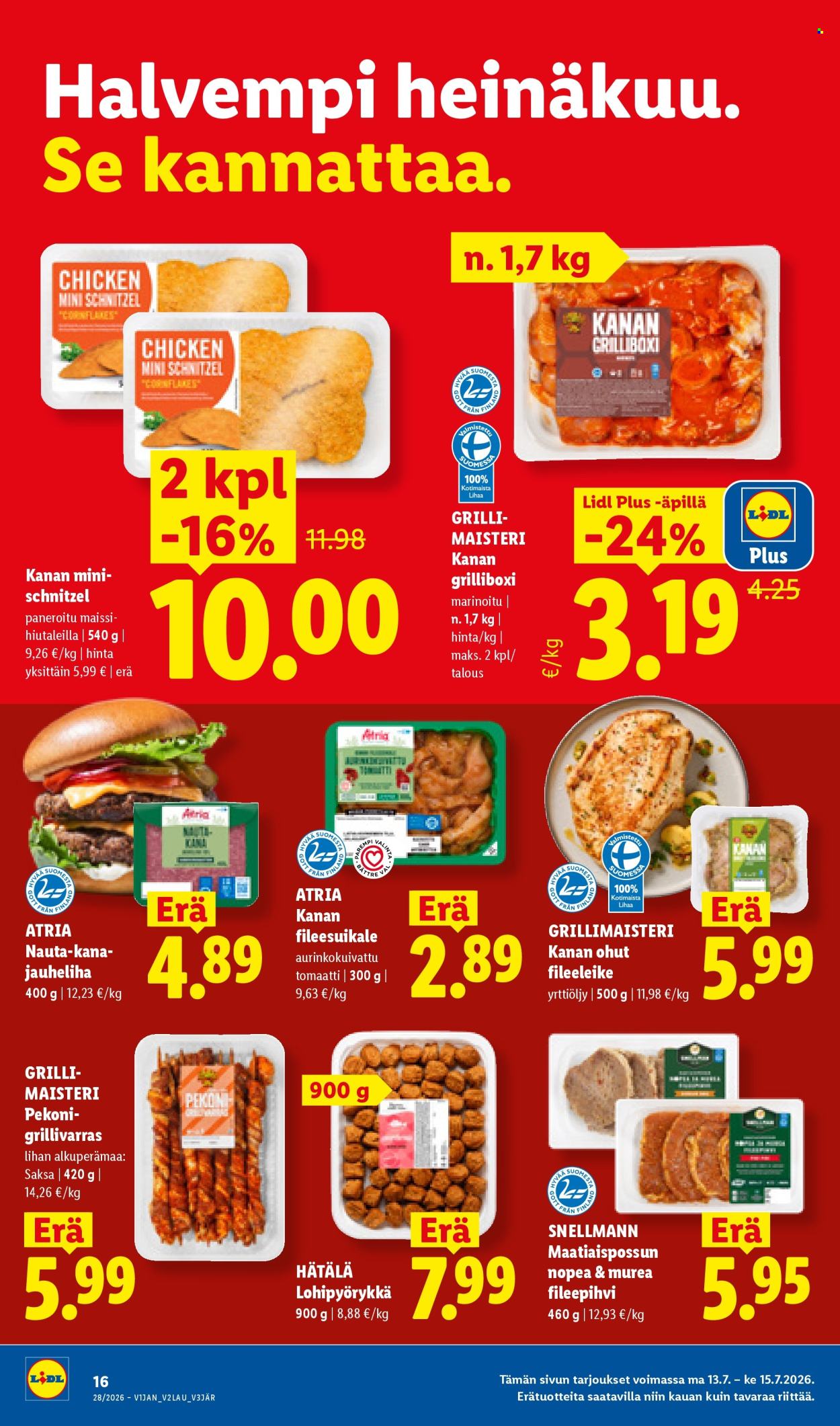 Lidl tarjouslehti  - 09.07.2026 - 15.07.2026. Sivu 22