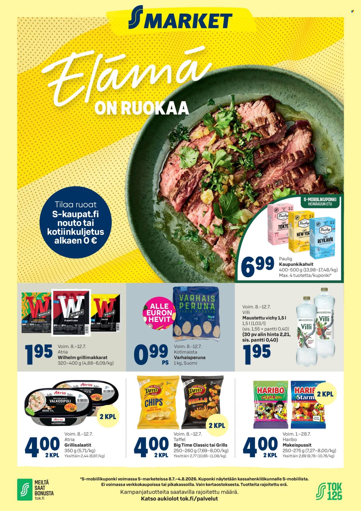 S-market tarjouslehti  - 08.07.2026 - 12.07.2026. Sivu 1