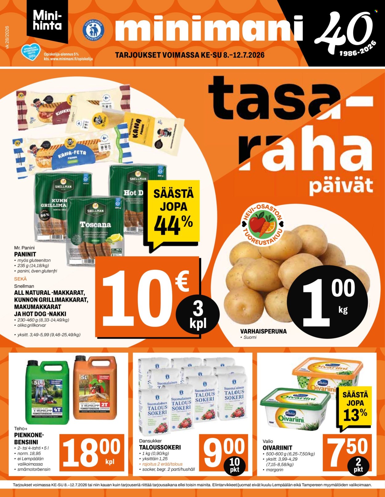 Minimani tarjouslehti  - 08.07.2026 - 12.07.2026. Sivu 1
