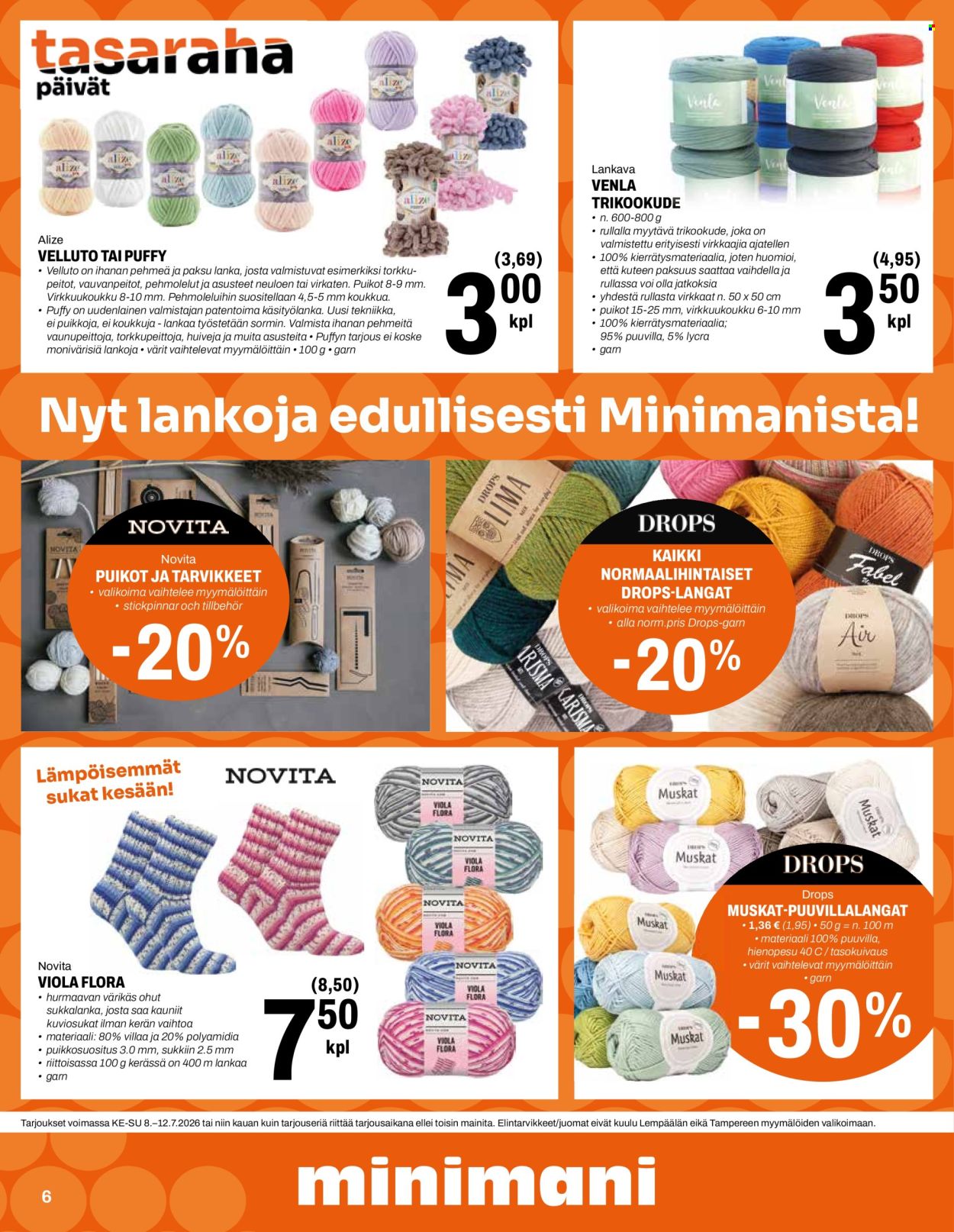 Minimani tarjouslehti  - 08.07.2026 - 12.07.2026. Sivu 6