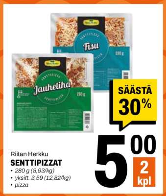 Riitan Herkku Senttipizzat