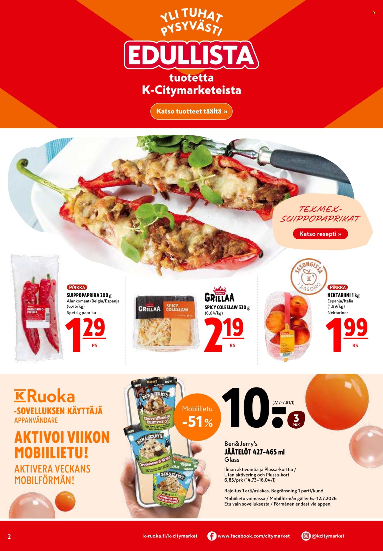 K-citymarket tarjouslehti  - 09.07.2026 - 12.07.2026. Sivu 2