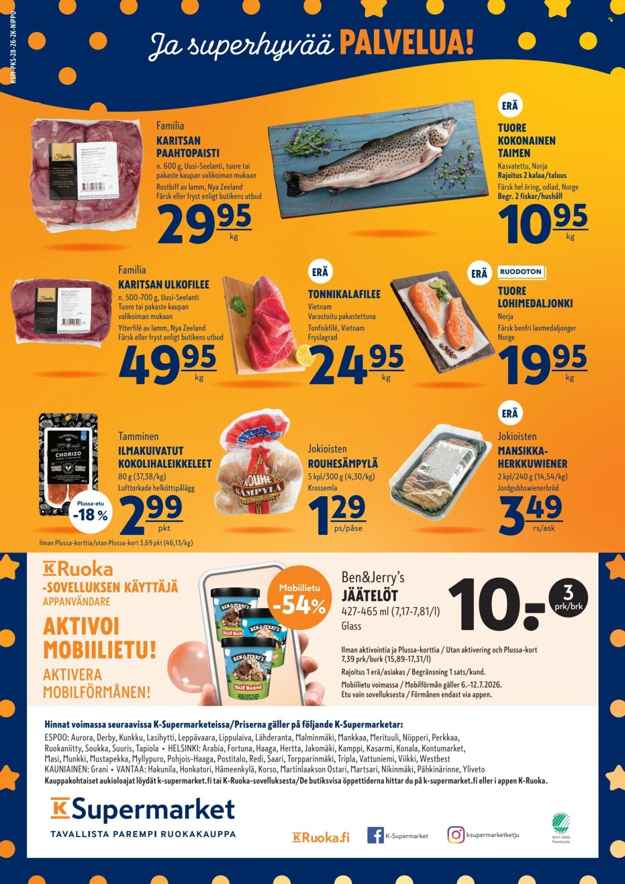 K-Supermarket tarjouslehti  - 09.07.2026 - 12.07.2026. Sivu 4