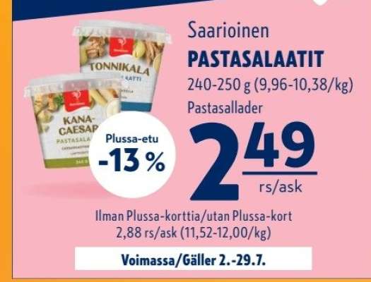 Saarioinen Pastasalaatit