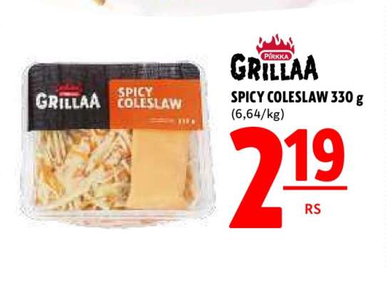 Pirkka Grilla Spicy Coleslaw 330 g
