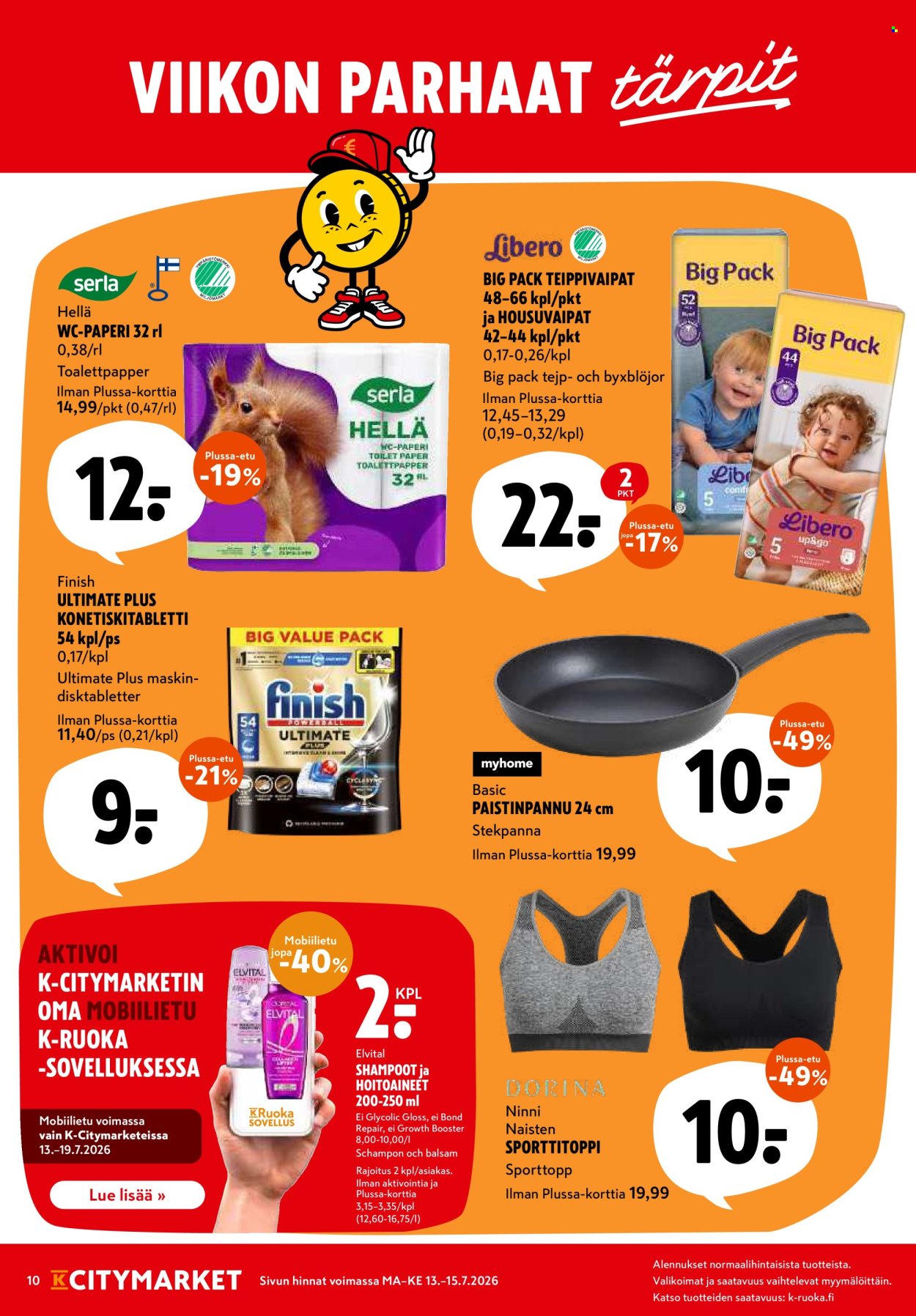 K-citymarket tarjouslehti  - 13.07.2026 - 15.07.2026. Sivu 10