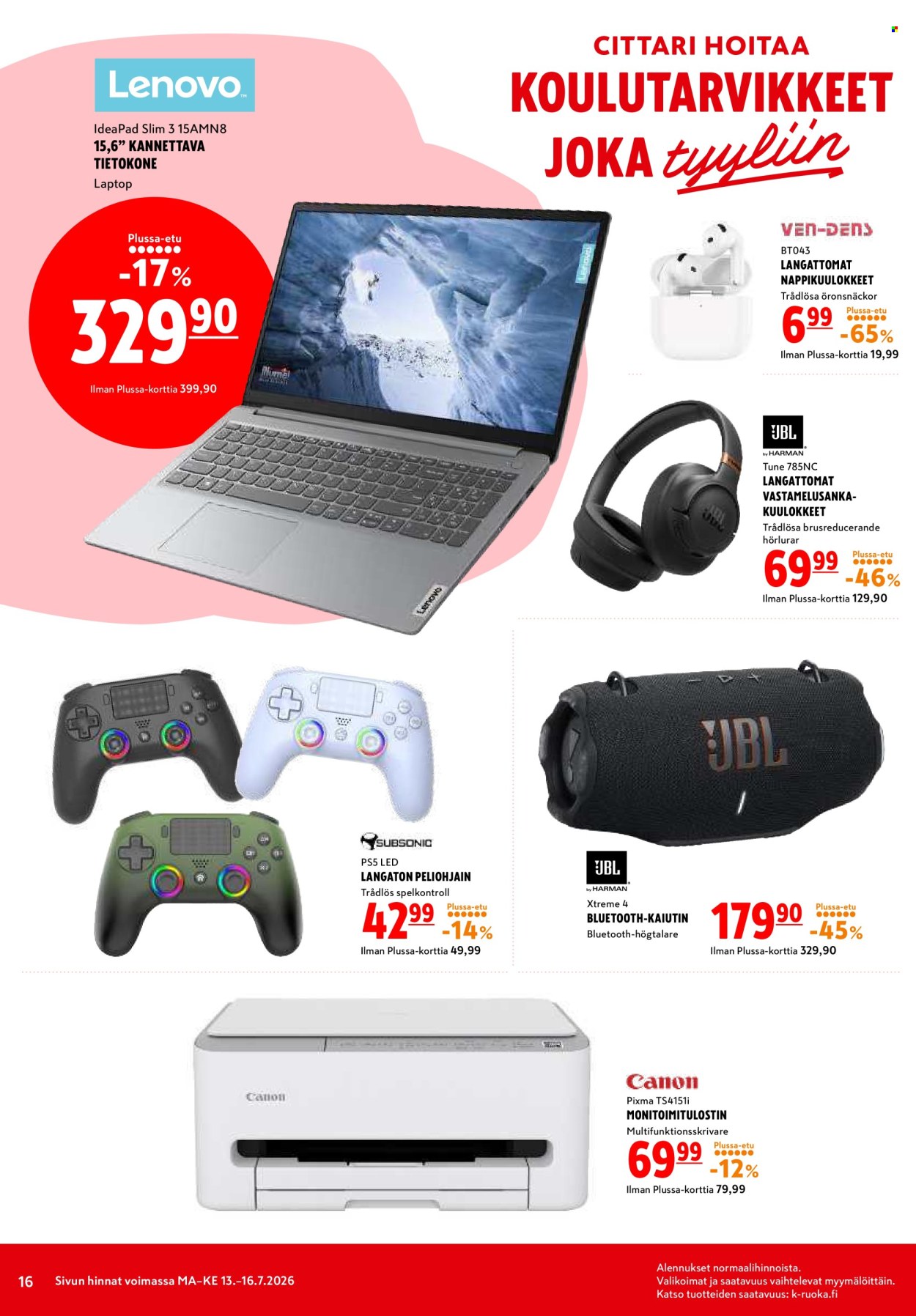 K-citymarket tarjouslehti  - 13.07.2026 - 15.07.2026. Sivu 16
