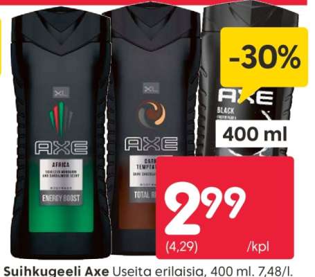 Suihkugeeli Axe