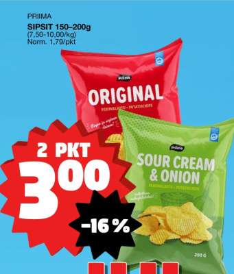 PRIIMA SIPSIT 150–200g