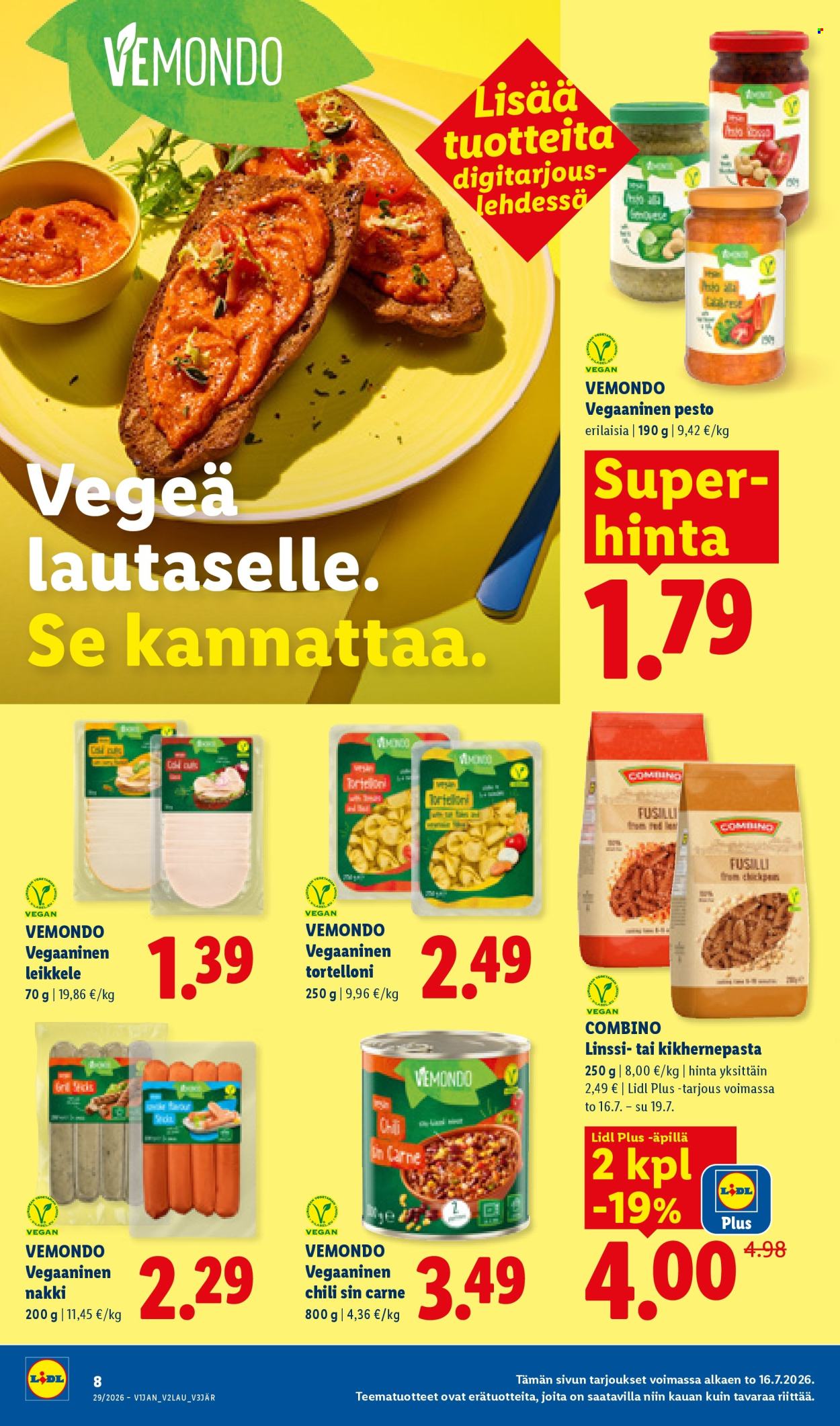 Lidl tarjouslehti  - 16.07.2026 - 22.07.2026. Sivu 12