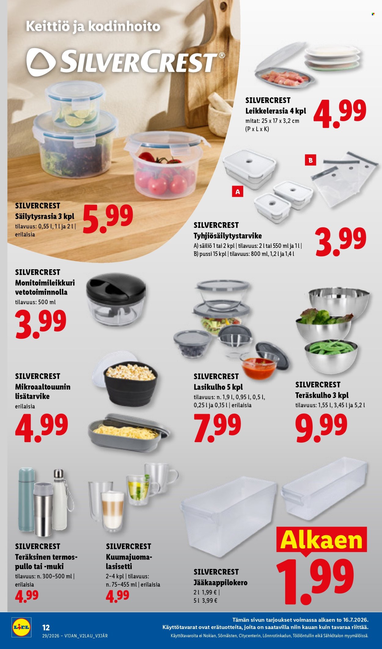 Lidl tarjouslehti  - 16.07.2026 - 22.07.2026. Sivu 18