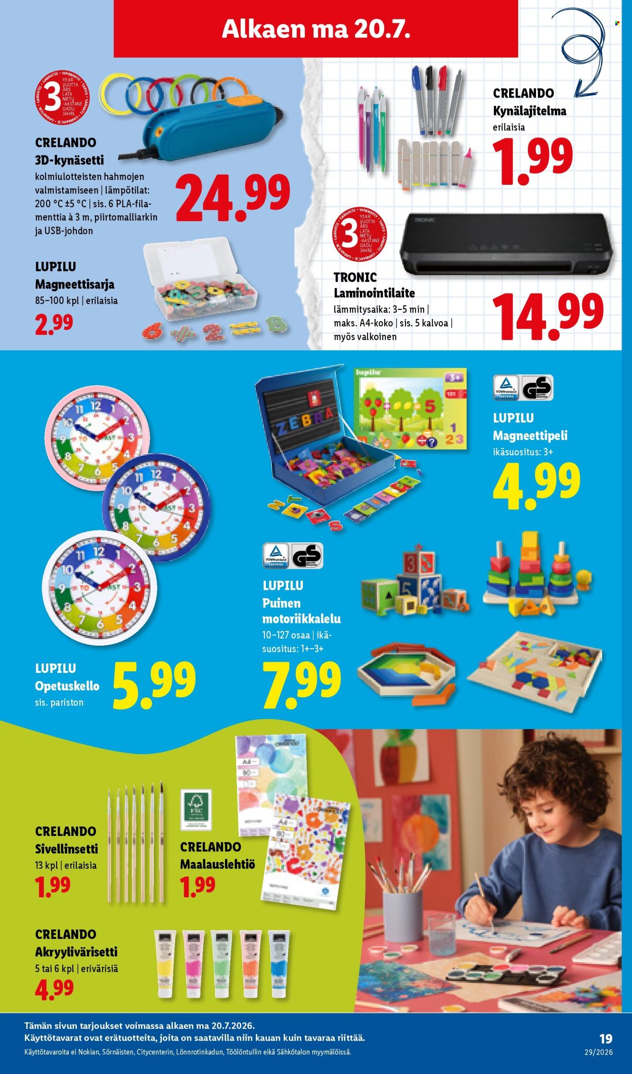 Lidl tarjouslehti  - 16.07.2026 - 22.07.2026. Sivu 27