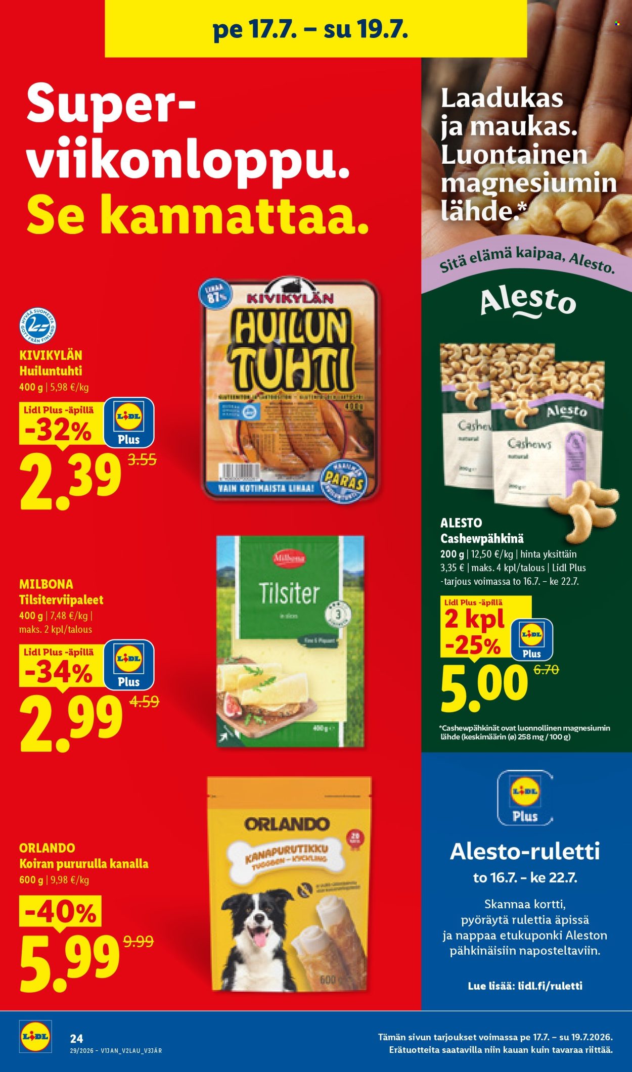 Lidl tarjouslehti  - 16.07.2026 - 22.07.2026. Sivu 32